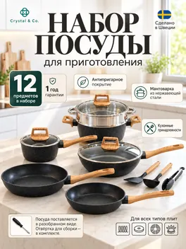 Обложка карточки набора посуды